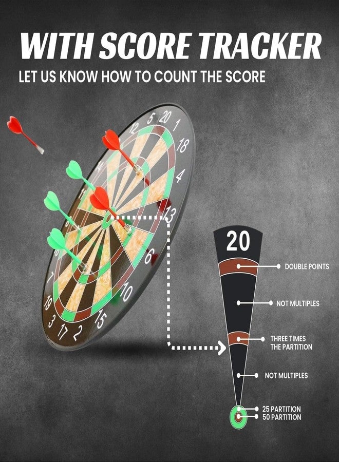 ZELVO Magnetic Dart Board for Kids - Safe Dart Game with 6 Strong Magnetic Darts | Indoor & Outdoor Fun Toys for Boys & Girls | Family Game Set for All Ages (Small) - Image 5